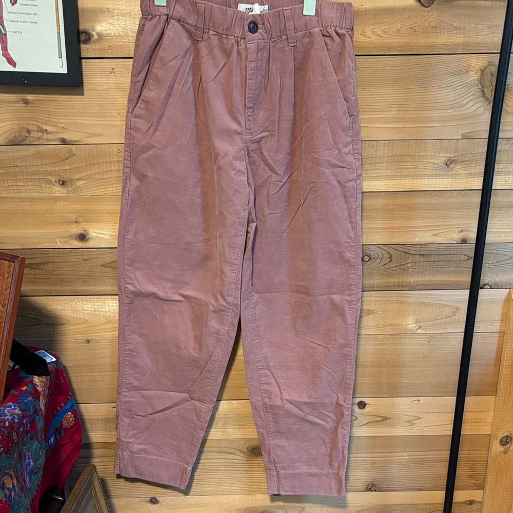 Madewell Corduroy Pants in Dusty Rose